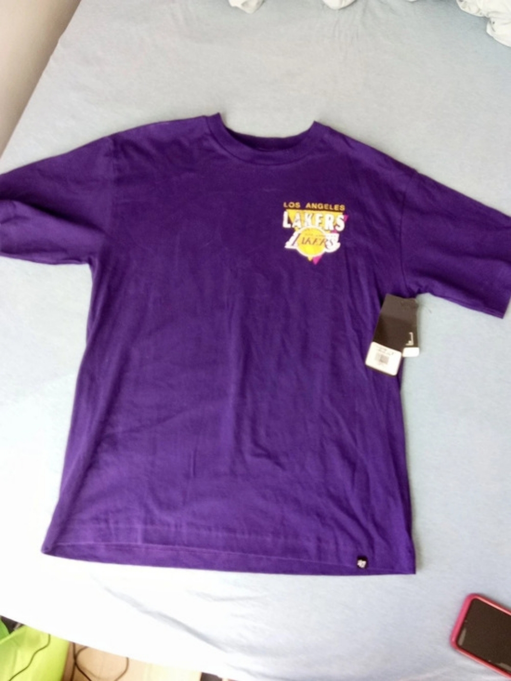 47 Brand Los Angeles Lakers Western Conference 1999-2000 T-Shirt Purple  NWT